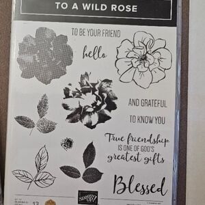 NIB STAMPIN' UP! To a Wild Rose Floral Stamp Set